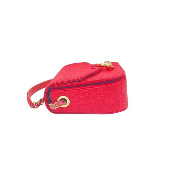 Chanel Quilted Curve Cuba Flap Bag Red - Picture 4 of 8